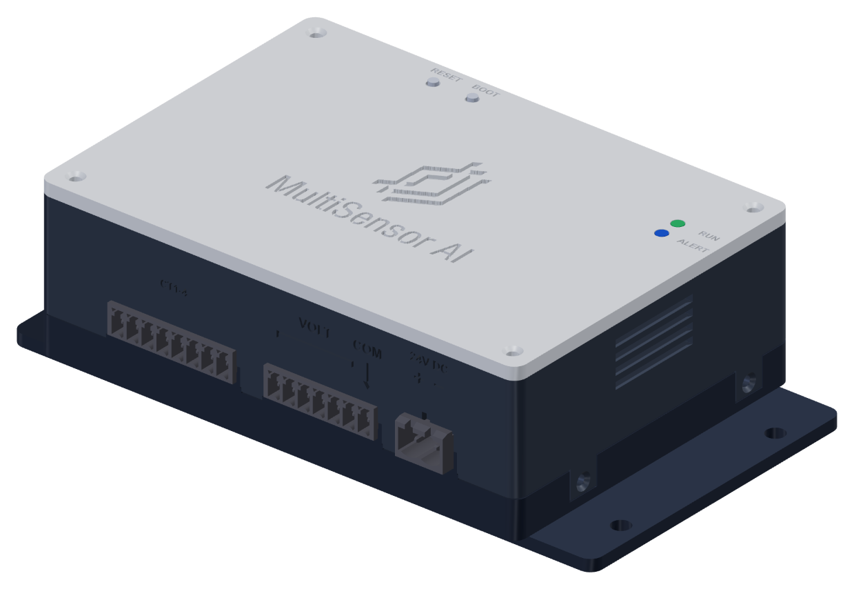 CAD view of the MCSA Sensing Node enclosure